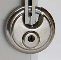 #L1 Padlock shown on Hanging Wall Cabinet